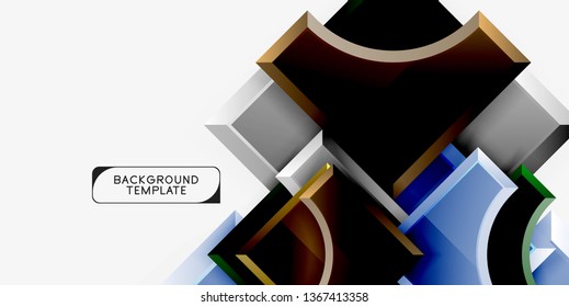 Modern geometrical abstract background. Vector minimal design