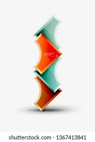 Modern geometrical abstract background. Vector minimal design