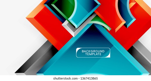 Modern geometrical abstract background. Vector minimal design