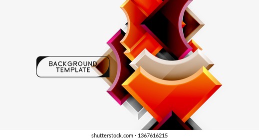 Modern geometrical abstract background. Vector minimal design