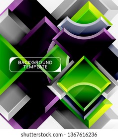 Modern geometrical abstract background. Vector minimal design