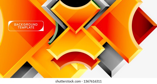 Modern geometrical abstract background. Vector minimal design