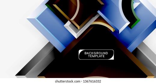 Modern geometrical abstract background. Vector minimal design