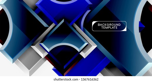 Modern geometrical abstract background. Vector minimal design