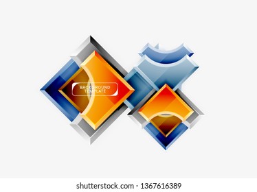 Fondo abstracto geométrico moderno. Diseño mínimo de vectores