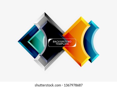 Modern geometrical abstract background. Vector minimal design