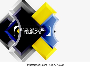 Modern geometrical abstract background. Vector minimal design