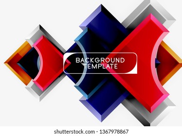 Modern geometrical abstract background. Vector minimal design
