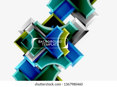 Modern geometrical abstract background. Vector minimal design