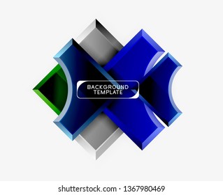 Modern geometrical abstract background. Vector minimal design