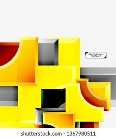 Modern geometrical abstract background. Vector minimal design