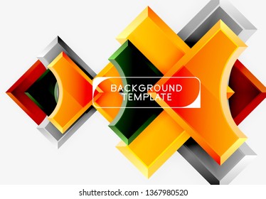 Fondo abstracto geométrico moderno. Diseño mínimo de vectores