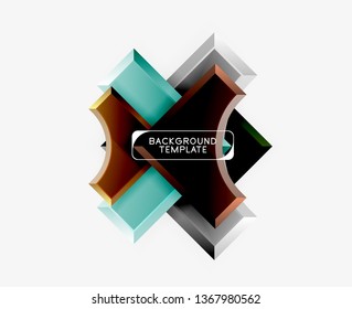 Fondo abstracto geométrico moderno. Diseño mínimo de vectores