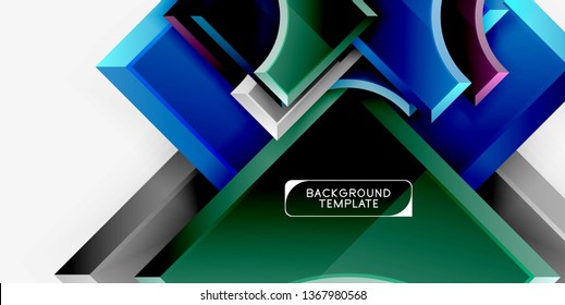 Modern geometrical abstract background. Vector minimal design