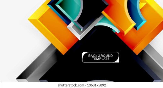 Fondo abstracto geométrico moderno. Diseño mínimo de vectores