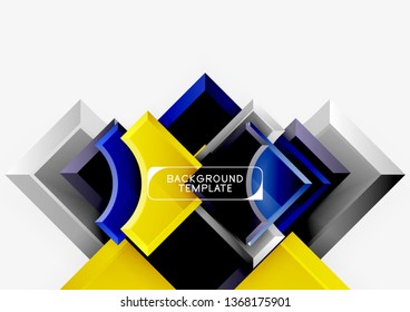 Modern geometrical abstract background. Vector minimal design