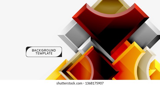 Modern geometrical abstract background. Vector minimal design