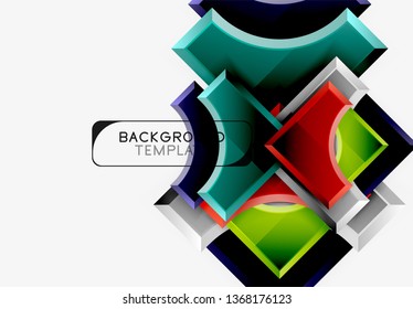Modern geometrical abstract background. Vector minimal design