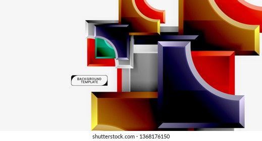 Modern geometrical abstract background. Vector minimal design