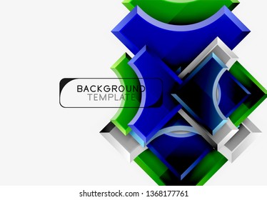 Modern geometrical abstract background. Vector minimal design