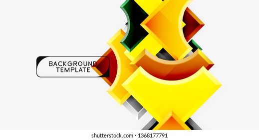 Modern geometrical abstract background. Vector minimal design