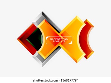 Fondo abstracto geométrico moderno. Diseño mínimo de vectores