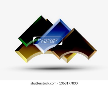 Modern geometrical abstract background. Vector minimal design