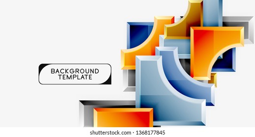 Modern geometrical abstract background. Vector minimal design