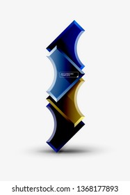 Fondo abstracto geométrico moderno. Diseño mínimo de vectores