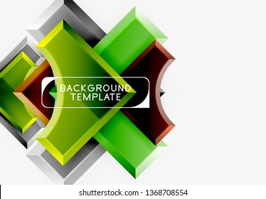 Modern geometrical abstract background. Vector minimal design
