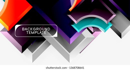 Modern geometrical abstract background. Vector minimal design