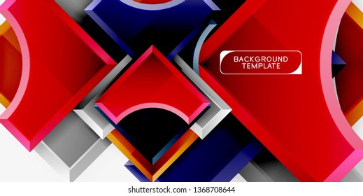 Modern geometrical abstract background. Vector minimal design