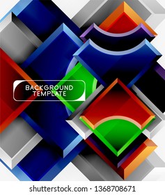 Modern geometrical abstract background. Vector minimal design