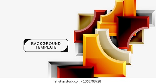 Modern geometrical abstract background. Vector minimal design