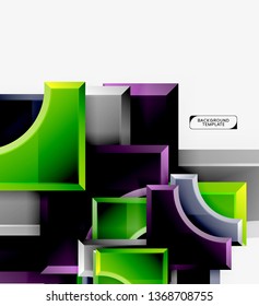 Modern geometrical abstract background. Vector minimal design