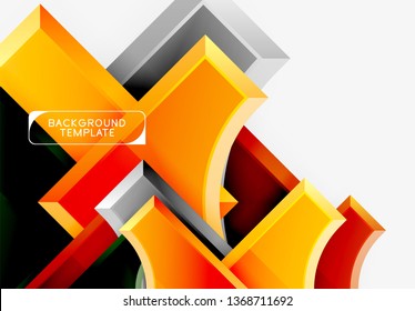 Modern geometrical abstract background. Vector minimal design