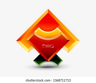 Moderner, geometrischer abstrakter Hintergrund. minimales Vektordesign