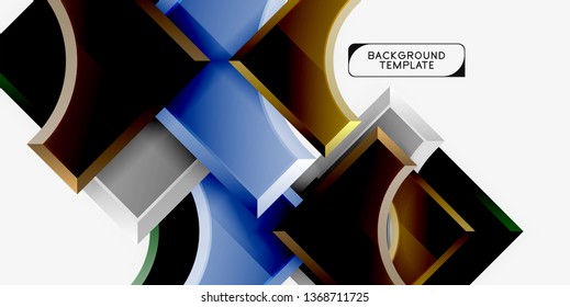 Fondo abstracto geométrico moderno. Diseño mínimo de vectores