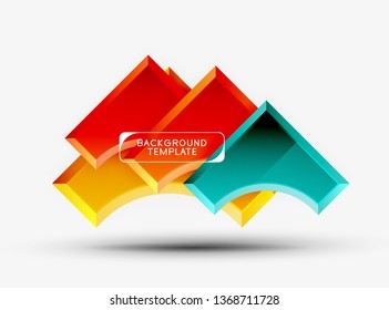 Modern geometrical abstract background. Vector minimal design