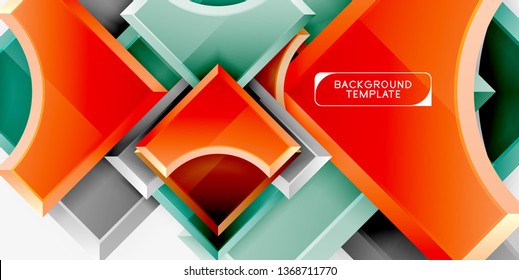 Modern geometrical abstract background. Vector minimal design