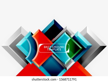 Fondo abstracto geométrico moderno. Diseño mínimo de vectores