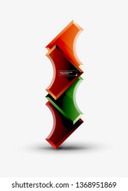 Fundo abstrato geométrico moderno. Design mínimo de vetor