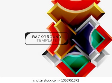 Modern geometrical abstract background. Vector minimal design