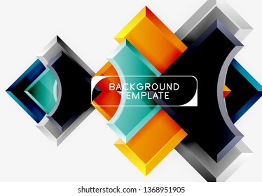 Modern geometrical abstract background. Vector minimal design