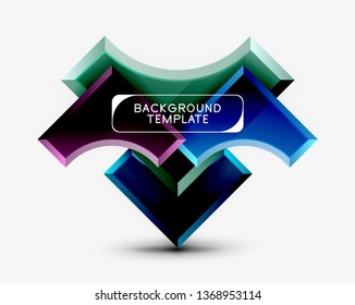 Modern geometrical abstract background. Vector minimal design