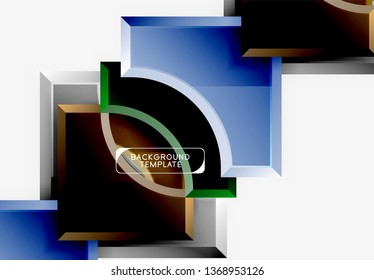 Modern geometrical abstract background. Vector minimal design