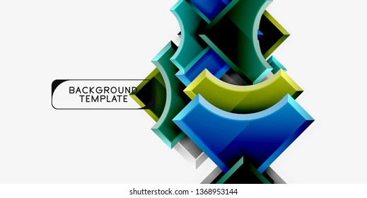 Fondo abstracto geométrico moderno. Diseño mínimo de vectores