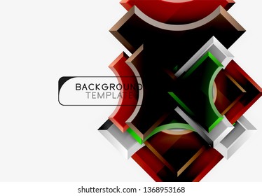 Modern geometrical abstract background. Vector minimal design