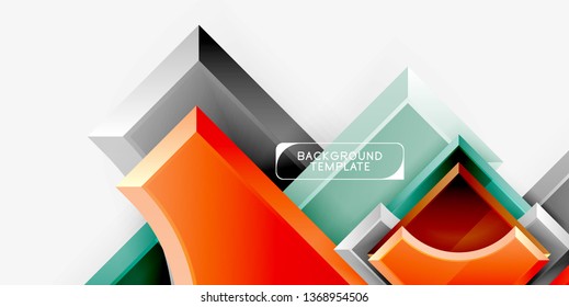 Modern geometrical abstract background. Vector minimal design