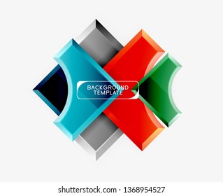 Modern geometrical abstract background. Vector minimal design